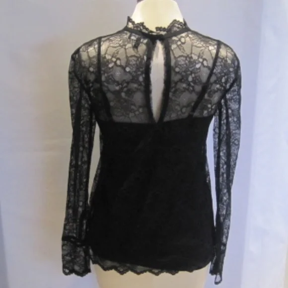 THEORY  Sheer Lace Top - Picture 5 of 8